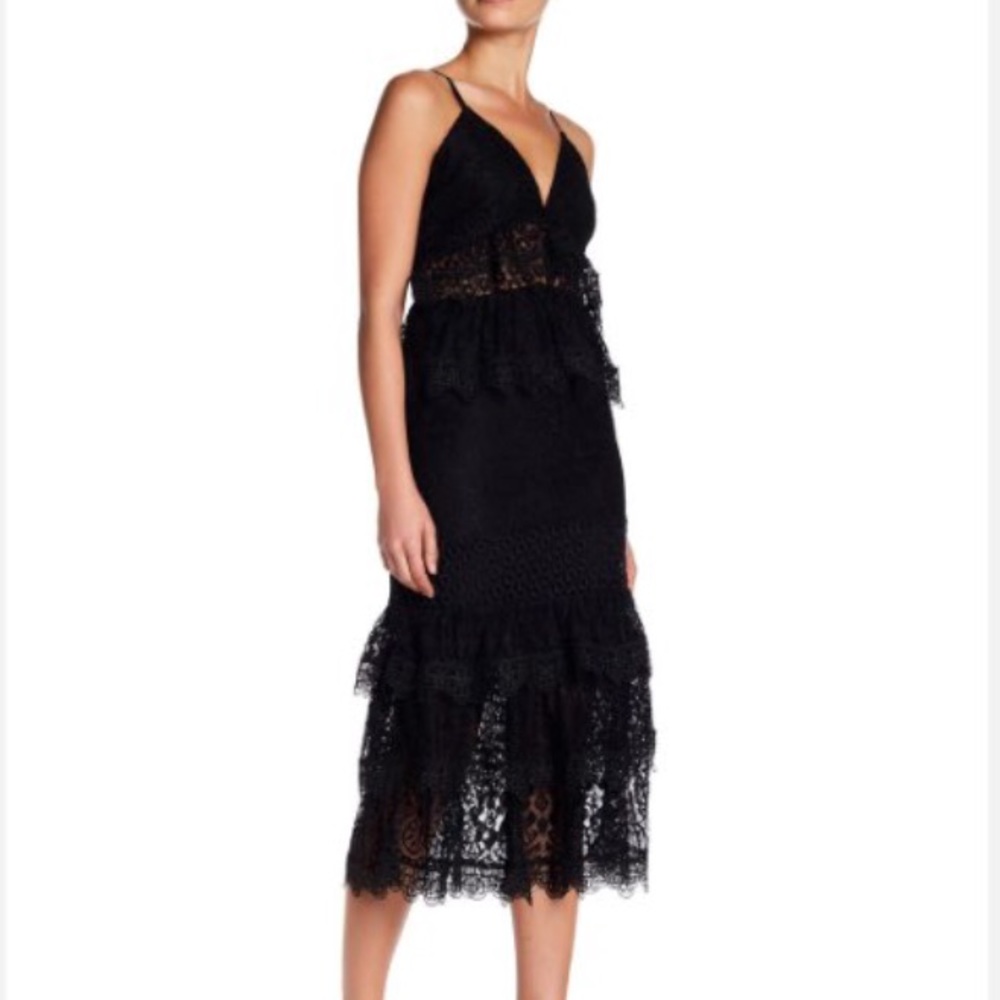 Kendall + Kylie Black Lace Dress